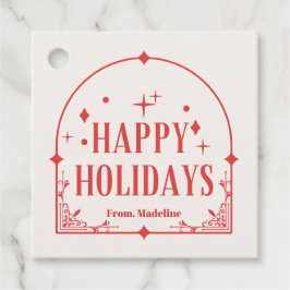 Etiquetas Para Recuerdos navidades de fiesta tardía moderna