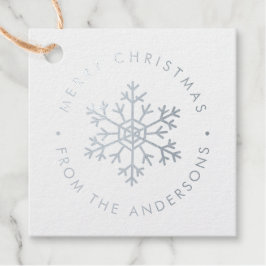 Etiquetas Para Recuerdos Navidades de fotos de clientes de copos de nieve m