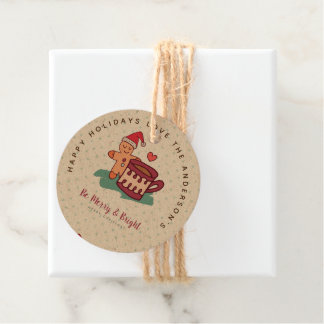 Etiquetas Para Recuerdos Navidades de galletas de pan de jengibre regalos d