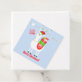 Etiquetas Para Recuerdos Navidades de Llama festiva