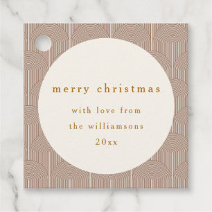 Etiquetas Para Recuerdos Navidades de Personalizado de líneas geométricas d