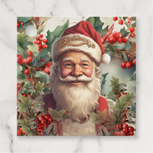 Etiquetas Para Recuerdos Navidades de Santa Claus Saint Nicholas
