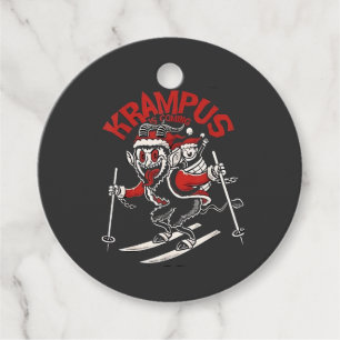 Etiquetas Para Recuerdos Navidades de Xmas Gruss Vom Krampus Devil
