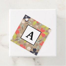 Etiquetas Para Recuerdos Navidades dibujados a mano Poinsettia Marina Blanc