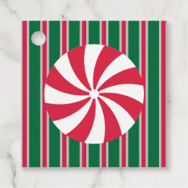 Etiquetas Para Recuerdos Navidades divertidos y aficionados Peppermint Cand