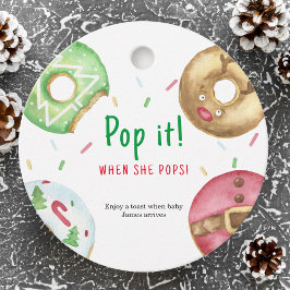 Etiquetas Para Recuerdos Navidades donuts - Pop it When ella pops