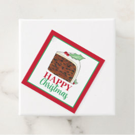 Etiquetas Para Recuerdos Navidades felices Reino Unido Pastel de pasteles b