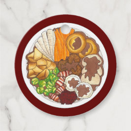 Etiquetas Para Recuerdos Navidades Fiesta de cena Gran Bretaña Festividad c