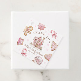 Etiquetas Para Recuerdos Navidades Gingerbread Baby Shower Favor Gift Tags