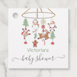 Etiquetas Para Recuerdos Navidades Holiday Mobile Baby Shower