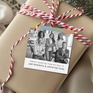Etiquetas Para Recuerdos Navidades modernos de fotografía empresarial