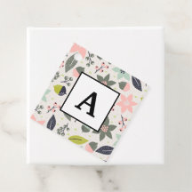 Navidades Poinsettia Acorns Gray Aqua Lime Green