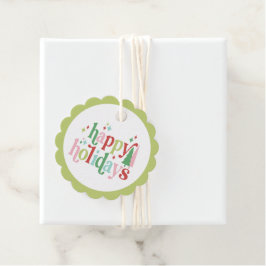 Etiquetas Para Recuerdos Navidades Retro Pastel | Felices fiestas