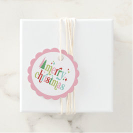 Etiquetas Para Recuerdos Navidades Retro Pastel | Feliz Navidad