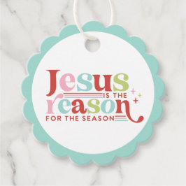 Etiquetas Para Recuerdos Navidades Retro Pastel | Jesús es la razón