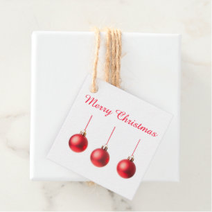 Etiquetas Para Recuerdos Navidades rojos Balas decoración foto con texto