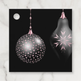 Etiquetas Para Recuerdos Navidades rosados y negros de Rubor favorecen las 