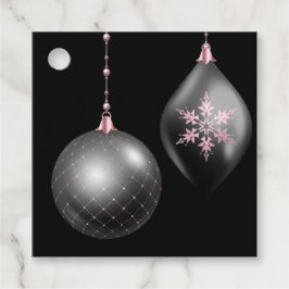 Etiquetas Para Recuerdos Navidades rosados y negros de Rubor favorecen las 