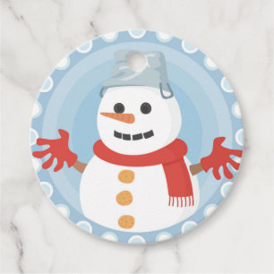 ETIQUETAS PARA RECUERDOS NAVIDADES WINTER SNOWMAN