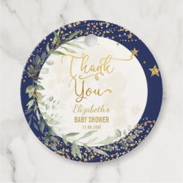 Etiquetas Para Recuerdos Navy Gold Moon Twinkle Little Star Baby Shower