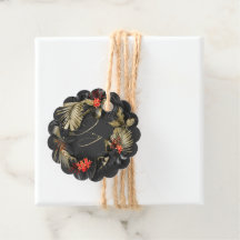 Negrita Foliage Tropical Negro Oro Rojo