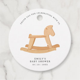Etiquetas Para Recuerdos Neutra de género Minimalista de la Baby Shower Roc