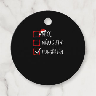 Etiquetas Para Recuerdos Nice Naughty Hungarian Christmas Heritage