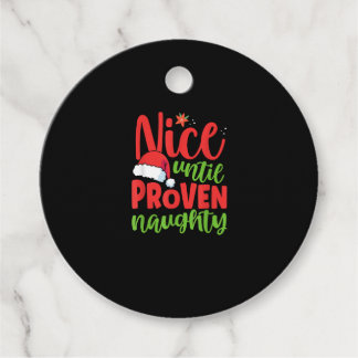 Etiquetas Para Recuerdos Nice Until Proven Naughty Christmas