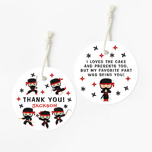 Etiquetas Para Recuerdos Ninja Warrior Karate Birhtday Boy Gracias