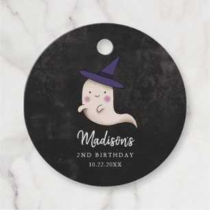 Etiquetas Para Recuerdos Niños de Halloween Cumpleaños Fiesta Bruja Fantasm