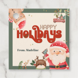 Etiquetas Para Recuerdos Niños navidades pequeños Invitación de fiesta de v