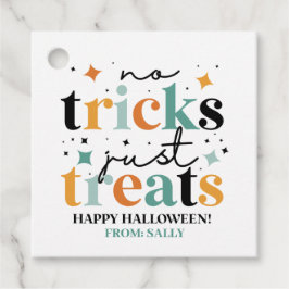 Etiquetas Para Recuerdos No hay trucos que solo trate a Halloween