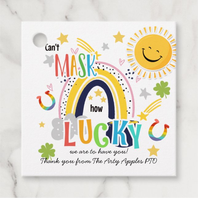 Etiquetas Para Recuerdos No puedo enmascarar lo increíble que eres voluntar (Anverso)