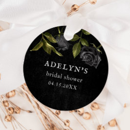 Etiquetas Para Recuerdos Noche de bodas gótica de Halloween