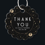 Etiquetas Para Recuerdos Noche Stars Celestial Mystical Black Gracias<br><div class="desc">Starry night gracias etiquetas de favores</div>