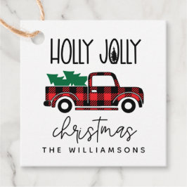 Etiquetas Para Recuerdos Nombramiento de camión rojo de protección de búfal