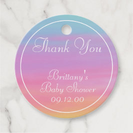 Etiquetas Para Recuerdos Nombre del personalizar, Fecha, Evento Arco Iris G