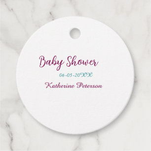 Etiquetas Para Recuerdos nombre fecha de baby shower azul amarillo bebé ore