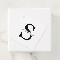 Nombre Minimalista moderno personalizado negro