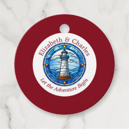 Etiquetas Para Recuerdos Nombre Náutico del Vela del Faro de Aventura boda