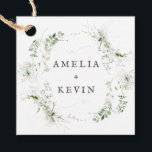 Etiquetas Para Recuerdos Nombres personalizados de elegantes verdes terroso<br><div class="desc">Totalmente personalizable,  este diseño presenta una vegetación elegante que enmarca tus detalles. Perfecto para cualquier evento hermoso. Este es parte de mi colección llamada "Verde terroso". Gracias por tu apoyo e interés en mi(s) diseño(s),  y asegúrate de visitar mi tienda para ver más de mis diseños.</div>