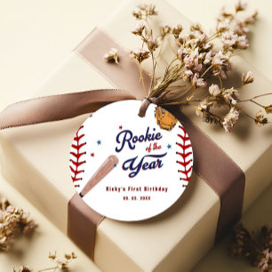 Etiquetas Para Recuerdos Novato del Año en el Béisbol