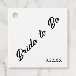 Etiquetas Para Recuerdos Novia Personalizada Fecha Boda Moderna