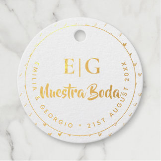 Etiquetas Para Recuerdos Nuestra Boda Regalo de Boda Español Favor de Regal