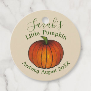 Etiquetas Para Recuerdos Nueva llegada de la calabaza Baby Shower otoño oto