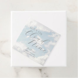 Etiquetas Para Recuerdos Nueve nubes nubes nubladas azul cielo moderno duch