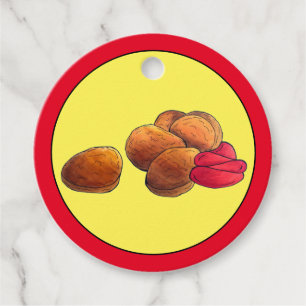 Etiquetas Para Recuerdos Nuggets de pollo Ketchup Comida rápida