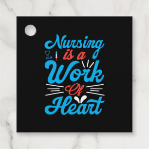 Etiquetas Para Recuerdos Nurse Gift La Enfermería Es Un Trabajo De Corazó