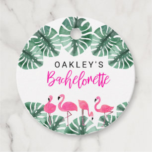 Etiquetas Para Recuerdos OAKLEY Bachelorette Tropical Flamingo Hot Pink