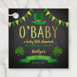 Etiquetas Para Recuerdos O'Baby St. Patrick's Day Baby Shower